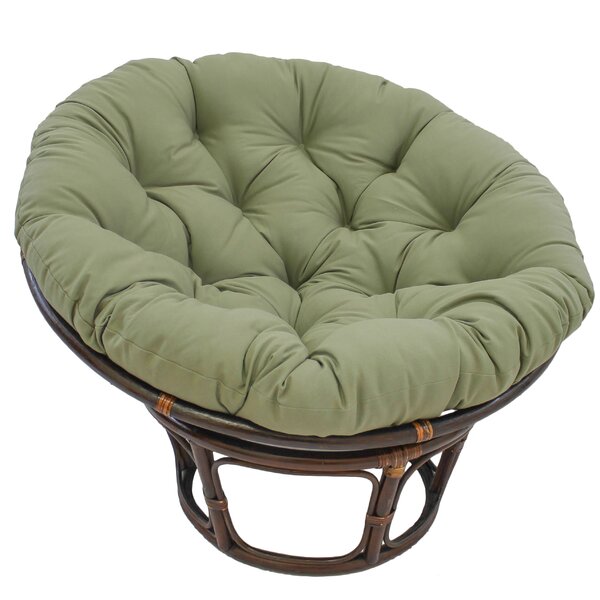 Oval chair outlet with cushion